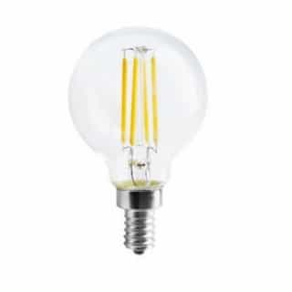 4W LED G16 Light Bulb, Dimmable, E12 Base, 2700K