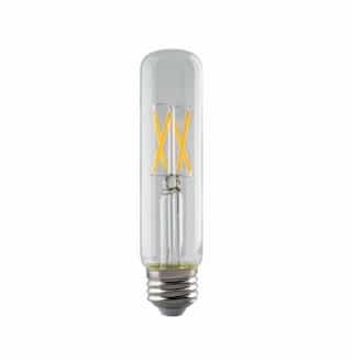 Satco 4W LED T10 Bulb, 25W Inc. Retrofit, E26, 350 lm, 120V, 2700K, Clear