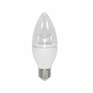 Satco 5W LED B11 Bulb, Dimmable, E26, 325 lm, 120V, 3000K, Clear