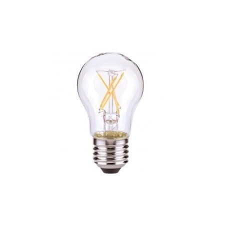 Satco 7W LED A19 Clear Filament Bulb, 2700K