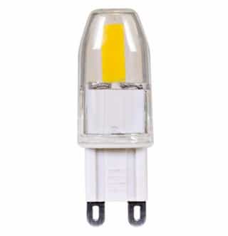 4W JCD LED Light Bulb w/ G9 Base, Dimmable, Frost, 3000K