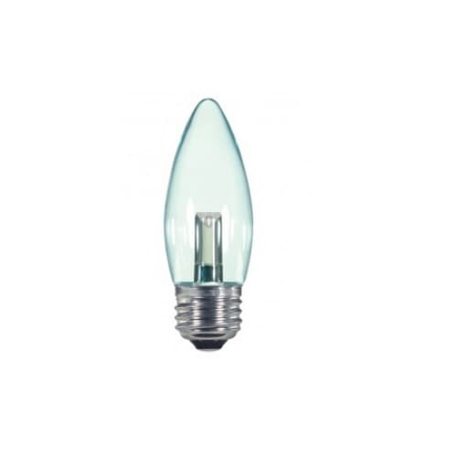 Satco 1.4W LED B11 Bulb, Blunt Tip, E26, 36 lm, 120V, 2700K, Clear