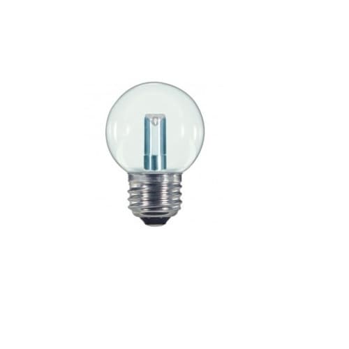 Satco 1.4W LED G16.5 Globe Shaped Bulb, Clear