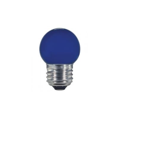 Satco 1.2W LED S11 Specialty Indicator Ceramic Blue Bulb, 2700K