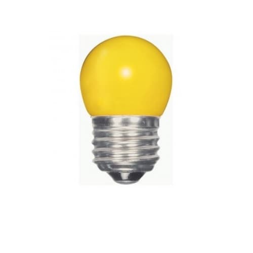 Satco 1.2W LED S11 Specialty Indicator Ceramic Yellow Bulb, 2700K