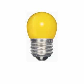 Satco 1.2W LED S11 Specialty Indicator Ceramic Yellow Bulb, 2700K