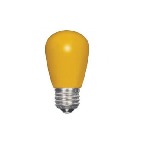 Satco 1.4W LED S14 Specialty and Indicator Ceramic Yellow Bulb