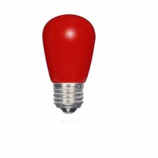 1.4W LED S14 Specialty and Indicator Ceramic Red Bulb