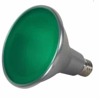 Satco 15W LED PAR38 Bulb, Green