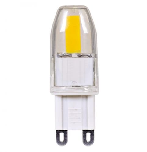 1.6W JCD LED Light Bulb w/ G9 Base, Dimmable, Clear, 3000K