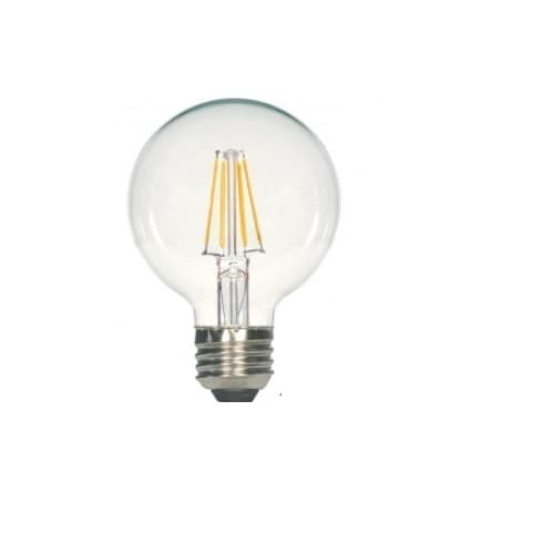6.5W LED G25 Decorative Bulb, 2700K, Clear