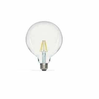 Satco 6.5W LED G40 Globed Shaped Bulb, 2700K, Clear