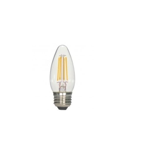2.5W LED B11 Bulb, Dimmable, E26, 464 lm, 120V, 2700K, Clear