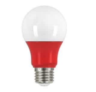 Satco 2W Muli-Directional LED A19 Colored Bulbs, Red