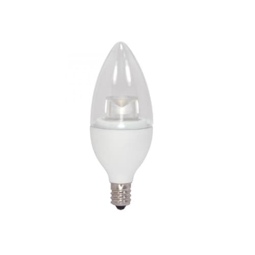 Satco 4.5W LED B11 Bulb, E12, 300 lm, 230V, 2700K