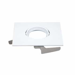Nuvo 5"/6" Freedom Series Square Gimbal Trim for Downlights, White