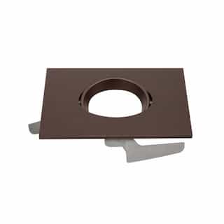 5"/6" Freedom Series Square Gimbal Trim for Downlights, Bronze