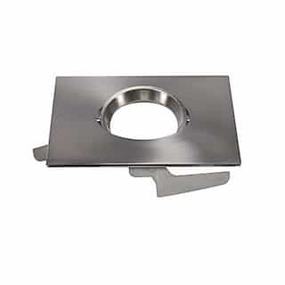5"/6" Freedom Series Square Gimbal Trim for Downlights, Polished Nickel