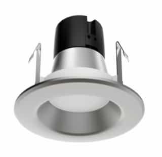 Satco 4-in 9.5W LED Recessed Downlight, Dimmable, 600 lm, 120V, 3000K, Brushed Nickel