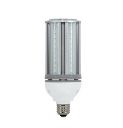 Satco 10W LED Corn Bulb, 30W HID Retrofit, E26, 1200 lm, 12V-24V, 5000K
