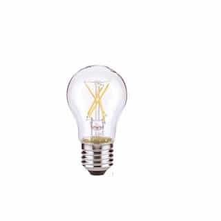 Satco 4.5W LED A19 Clear Filament Bulb, 2700K, Dimmable