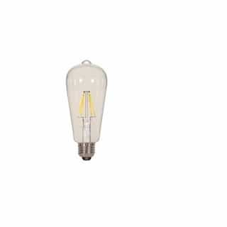 6.5W LED ST19 Edison Bulb, 3000K