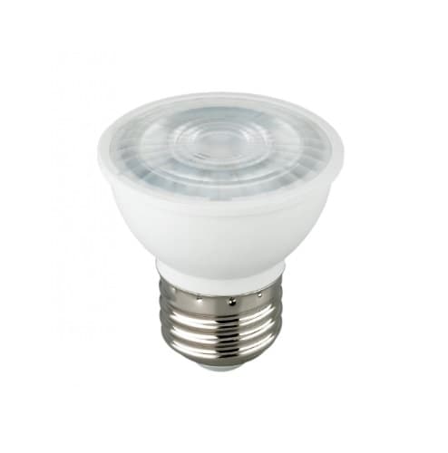 6.5W LED MR16 Bulb, 50W Inc. Retrofit, E26, 500 lm, 120V, 3000K, Frosted