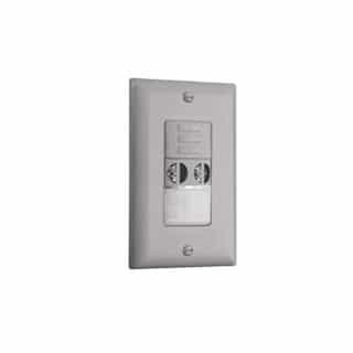 Steinel PIR & Ultrasonic OCC Sensor Wall Switch w/ Dimming, 120/230/277V, Gray