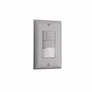 Steinel PIR Occupancy Sensor Wall Switch w/ Dimming, 120/230/27V, Gray