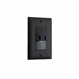 Steinel PIR & Ultrasonic OCC Sensor Wall Switch, 120/230/277V, Black