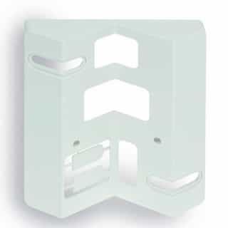 Corner Mounting Bracket for Infrared Occupancy Sensor White