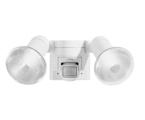 White, 300W Dual Lampholder Outdoor Passive Infrared Occupancy Sensor