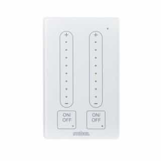 DCS Dimming Wall Switch, 2 Zone, White