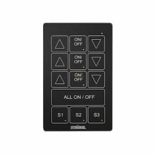 Steinel DCS Multi Switch Wall Switch, 3 Zone, Black