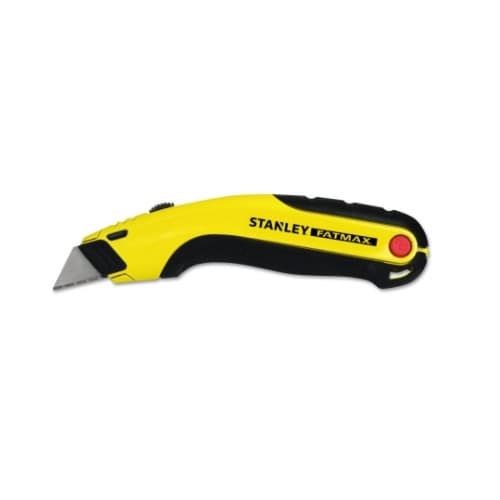 Stanley Utility Knife, Retractable Blade, Yellow 
