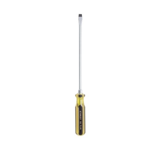 Stanley 10-in Screwdriver, .375-in Slotted Tip