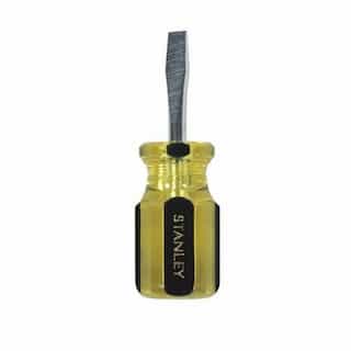 1.5-in Stubby Screwdriver, .25-in Slotted Tip