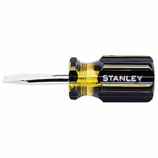 Stanley 100 Plus Round Blade Standard Tip Screwdriver, 8'' Shank