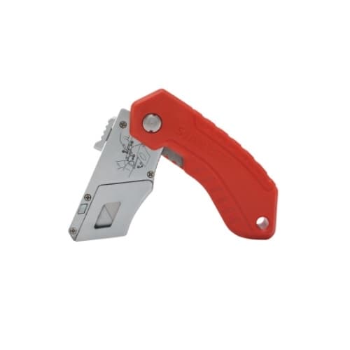 Stanley 6.5-in Folding Pocket Safety Knife, Red