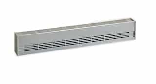 8-ft 2400W High-Density Aluminum Baseboard Heater, 300 Sq.Ft, 8190 BTU/H, 277V, White