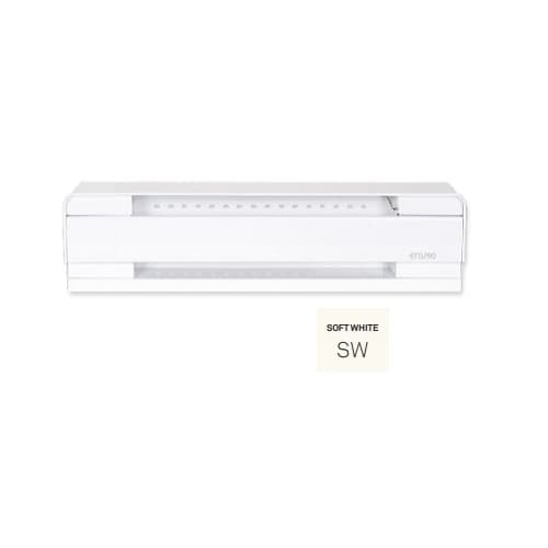 Stelpro 2-ft 500W Brava Electric Baseboard, Up To 50 Sq.Ft, 1706 BTU/H, 208V, Soft White