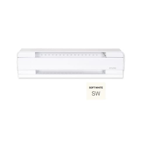 Stelpro 3-ft 750W Brava Electric Baseboard, Up To 100 Sq.Ft, 2560 BTU/H, 120V, Soft White