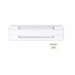 Stelpro 8.5-ft 2500W Brava Electric Baseboard, Up To 300 Sq.Ft, 8532 BTU/H, 240V, Soft White