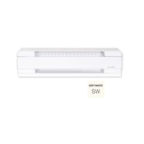 Stelpro 4-ft 1000W Brava Electric Baseboard, Up To 125 Sq.Ft, 3413 BTU/H, 208V, Soft White