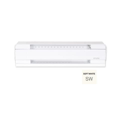 Stelpro 5-ft 1250W Brava Electric Baseboard, Up To 150 Sq.Ft, 4266 BTU/H, 240V, Soft White