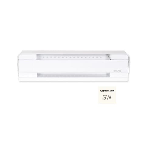 Stelpro 6-ft 1500W Brava Electric Baseboard, Up To 175 Sq.Ft, 5119 BTU/H, 120V, Soft White