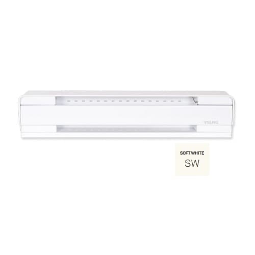 Stelpro 6-ft 1500W Brava Electric Baseboard, Up To 175 Sq.Ft, 5119 BTU/H, 240V, Soft White