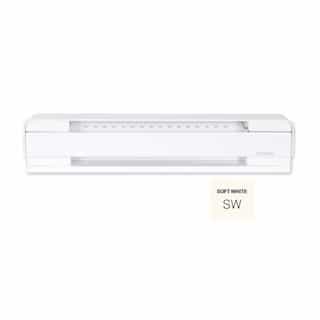 1500W 6-ft Electric Baseboard Heater, 250 Sq Ft, 5119 BTU/H, 208V, High Altitude, Soft White