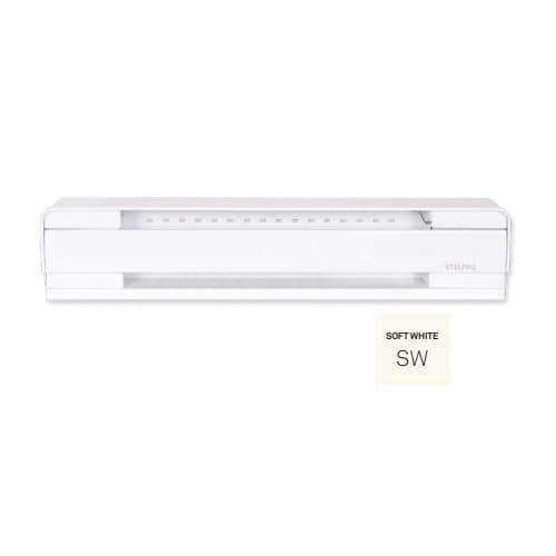 Stelpro 6-ft 1500W Brava Electric Baseboard, Up To 175 Sq.Ft, 5119 BTU/H, 208V, Soft White