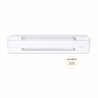 Stelpro 8-ft 2000W Brava Electric Baseboard, Up To 250 Sq.Ft, 6825 BTU/H, 208V, Soft White